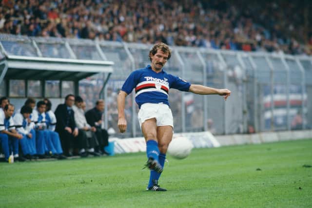 Souness during his days playing for Sampdoria in Italy, where he played against Diego Maradona.