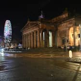 The near deserted Princes Street on Hogmanay after all outdoor events including the street party and fireworks display planned for Edinburgh's New Year were cancelled (Picture: Andy Buchanan/PA)