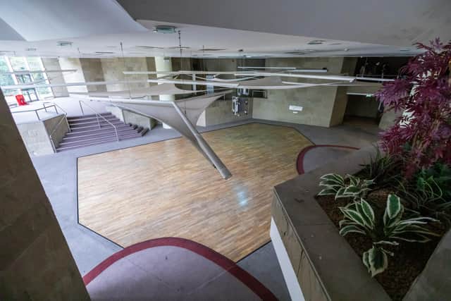 The former canteen in the old Scottish Widows office on Dalkeith Road will be used for next year's 'Hidden Door' festival. Picture: Chris Scott