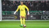 Benjamin Siegrist was given a rare outing in the Celtic goal.