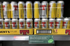 Tennent's lager for sale in an Edinburgh supermarket. Picture: Jane Barlow/PA Wire