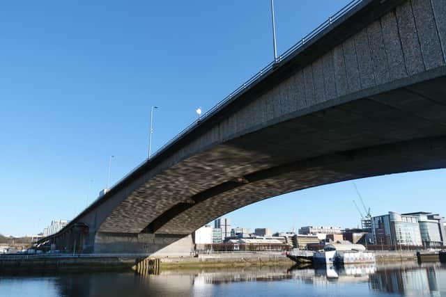 The bridge was built 20m high to enable ships to pass underneath.