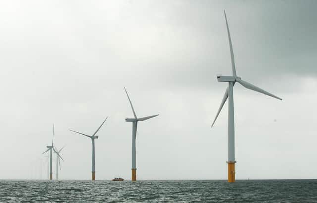 Stock picture of an offshore wind farm. Details of the Amazon wind project investment are expected to be revealed later in the year. Picture: Anna Gowthorpe/PA Wire
