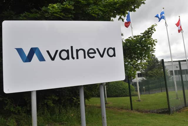 The Valneva plant in Livingston, Scotland