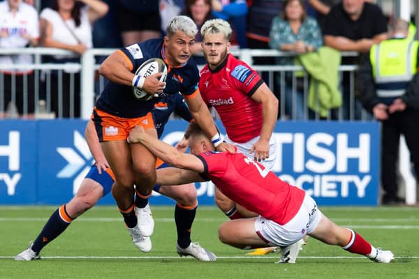Damien Hoyland impressed on Edinburgh's new fast, new artificial pitch. Picture: Bruce White/SNS