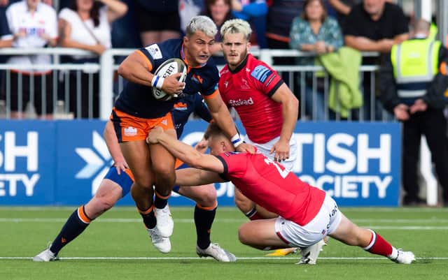 Damien Hoyland impressed on Edinburgh's new fast, new artificial pitch. Picture: Bruce White/SNS