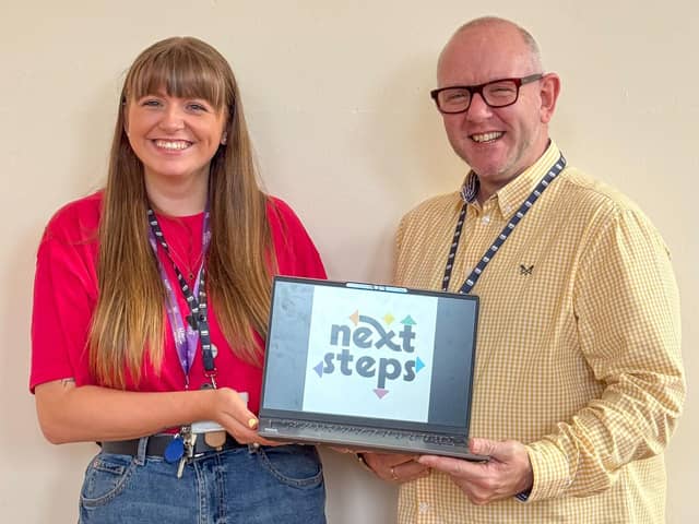 Next Steps Manager, Caitlin, and Teens+ Head of Service, Simon