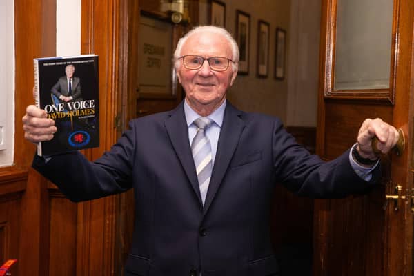 Former Rangers chairman David Holmes at the launch of his book One Voice at Ibrox.