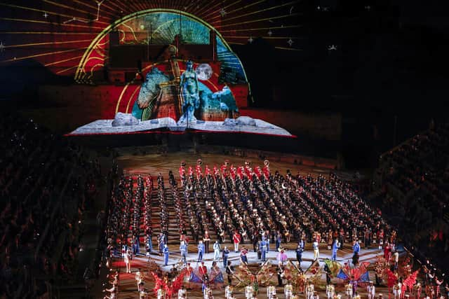 The finale of this year's Royal Edinburgh Military Tattoo. Picture: Jeff J Mitchell/Getty Images