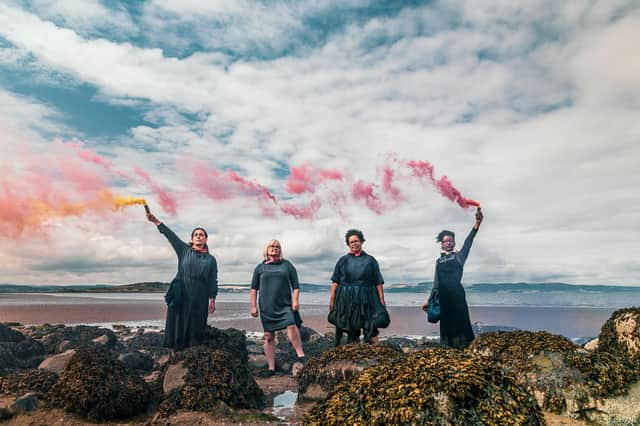 Nerea Bello, Mairi Morrison, Helen Katamba, Beldina Odenyo in MOVE by Julia Taudevin.