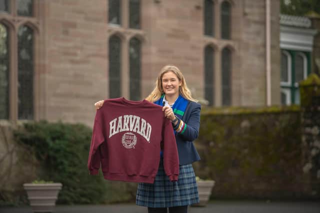 Charlotte Gilmour, a 17 year-old pupil from Strathallan School,  is heading to America this summer as she becomes the first student from the school to be recruited to the Harvard Women’s Rugby Team (Photo: Strathallan School).