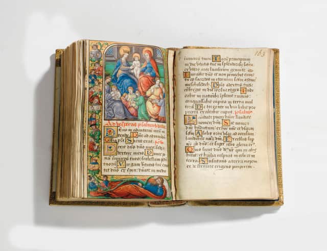 The prayer book  gifted to Mary Queen of Scots is expected to fetch between £250,000 - £300,000 when it goes up for auction in July.  PIC: Christie's Images Ltd 2020.