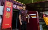 Partick Thistle's Ricco Diack was prevented from being brought on in the Premier Sports Cup match at Motherwell.  (Photo by Craig Foy / SNS Group)