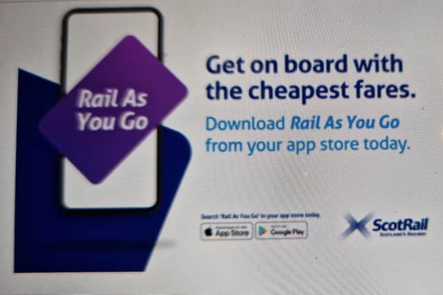 The new unnamed app in development by ScotRail, which could be named Rail As You Go. (Photo by ScotRail)