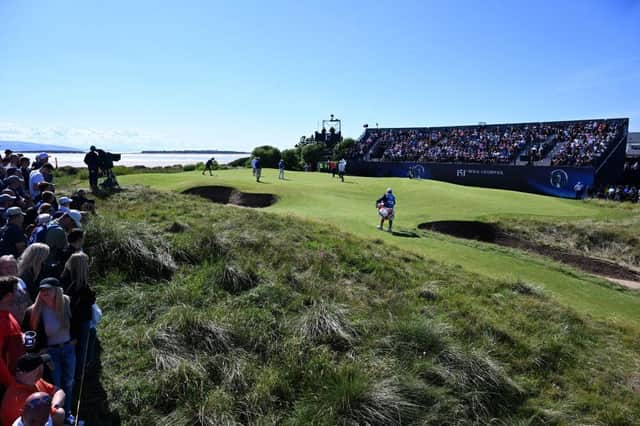 The new 17th hole at Royal Liverpool has been a big talking point in the build up to the 151st Open at the Hoylake venue. Picture: Paul Ellis/AFP via Getty Images.