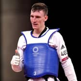 Great Britain's Bradley Sinden is through to the final of the men's taekwondo in the 68kg category. Picture: Mike Egeton/PA Wire