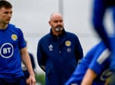 Head coach Steve Clarke oversees a Scotland training session at La Finca Resort in Alicante, Spain (Photo by Jose Breton / SNS Group)