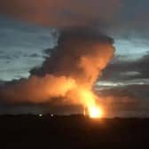 The flaring at Mossmorran earlier this month which led to more than 700 complaints to Scottish Environment Protection Agency (SEPA) Pic: Margaret Paterson