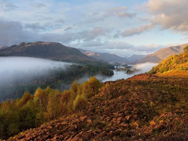Glen Affric is a glen south-west of the village of Cannich in the Scottish Highlands and it is only 15 miles away from the famous Loch Ness.