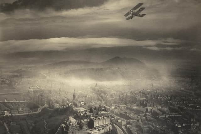 Alfred Buckham's image of Edinburgh from the skies dates from 1920.