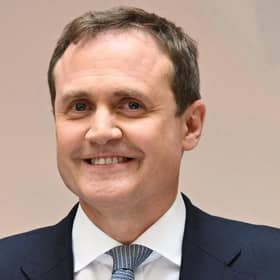 Tom Tugendhat delivered his first speech of his Conservative Party leadership campaign on July 12th. Photo: Leon Neal/Getty Images.