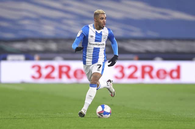 Rangers are being strongly linked with a move for Huddersfield Town's Dutch-born Curacao international midfielder Juninho Bacuna. (Photo by George Wood/Getty Images)