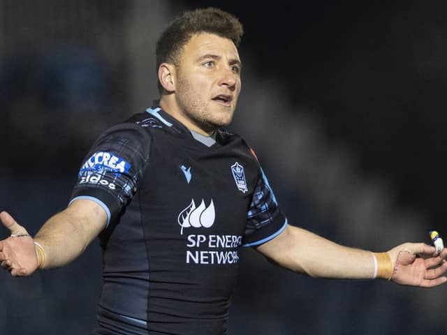 Duncan Weir was sent to the sin bin during Glasgow's win over the Ospreys in the BKT URC. (Photo by Ross MacDonald / SNS Group)