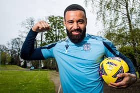Alex Jakubiak will feel part of Dundee's title celebrations if they avoid defeat to Queen's Park on Friday. (Photo by Ross Parker / SNS Group)
