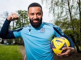 Alex Jakubiak will feel part of Dundee's title celebrations if they avoid defeat to Queen's Park on Friday. (Photo by Ross Parker / SNS Group)