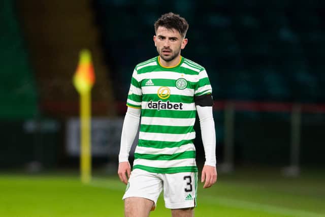 Celtic's Greg Taylor in action during Wednesday's 2-0 win over Hamilton. (Photo by Craig Foy / SNS Group)