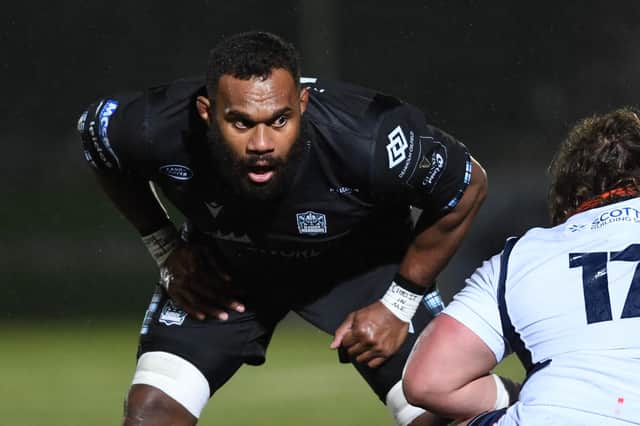 Leone Nakarawa in action for Glasgow Warriors against Edinburgh. Picture: Ross MacDonald/SNS