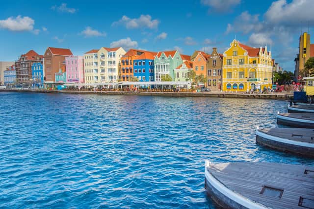 The harbour in Williamstad, the capital of Curacao. Pic: Curacao Tourism Board/PA.