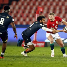 Finn Russell is nursing an Achilles injury. Picture: Steve Haag/PA Wire