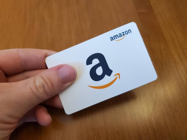 An Amazon voucher. Picture: Smith Collection/Gado/Getty Images
