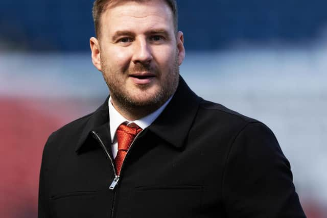 GLASGOW, SCOTLAND - APRIL 20: Aberdeen Interim Manager Peter Leven during a Scottish Gas Scottish Cup semi-final match between Aberdeen and Celtic at Hampden Park, on April 20, 2024, in Glasgow, Scotland.  (Photo by Craig Williamson / SNS Group)