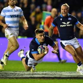 Cam Redpath scored his first Scotland try at the weekend against Argentina.