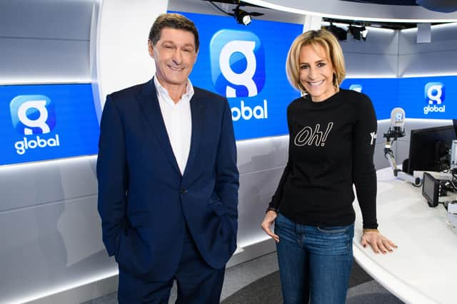 Jon Sopel and Emily Maitlis who have announced they are leaving the BBC to join media group Global. Picture: Global/PA Wire