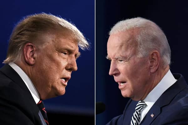 Voters in the America will choose between Donald Trump and Joe Biden on November 3 (Getty Images)
