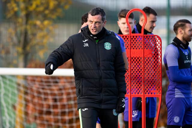 Jack Ross has led Hibs to five successive semi-finals but has yet to defeat Rangers. (Photo by Paul Devlin / SNS Group)