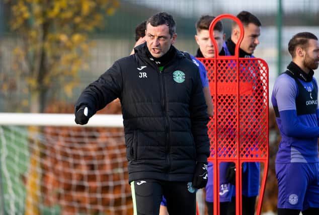 Jack Ross has led Hibs to five successive semi-finals but has yet to defeat Rangers. (Photo by Paul Devlin / SNS Group)