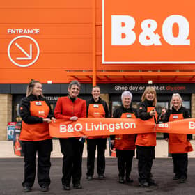 B&Q has just opened its first smaller format store in Scotland, located in Livingston, West Lothian. Picture: Stuart Wallace