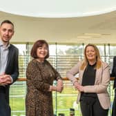 From left: Mark Sterritt of the British Business Bank; WES chair Professor Lynne Cadenhead; Criona Courtney of RBS; and WES CEO Carolyn Currie. Picture: Phil Wilkinson Photography.