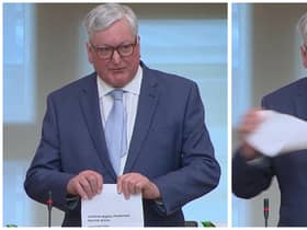 SNP MSP Fergus Ewing rips up up a consultation document on controversial highly protected marine areas (HPMAs) during a debate in the Scottish Parliament