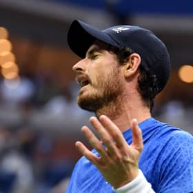 A furious Andy Murray protests about a bathroom break which he claimed lasted twice as long as the time Jeff Bezos needed to fly into space