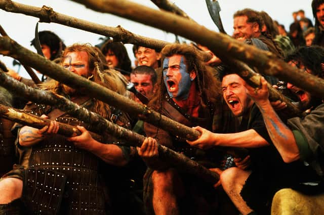 Braveheart was noted for a number of historical inaccuracies, including blue facepaint (Picture: Icon/Ladd Co/Paramount/Kobal/Shutterstock)