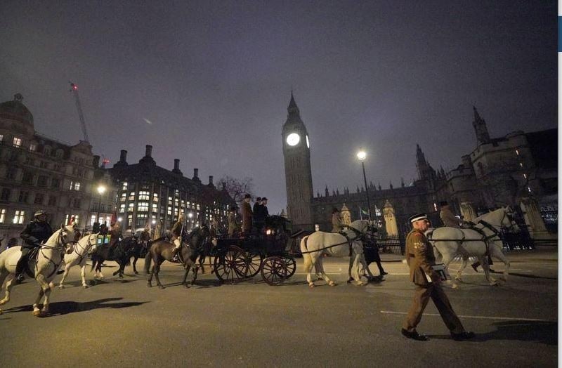 The coronation procession stretches to just 1.3 miles – around a quarter of the length of the late Queen’s five-mile celebratory journey which went through Piccadilly, Oxford Street and Regent Street.