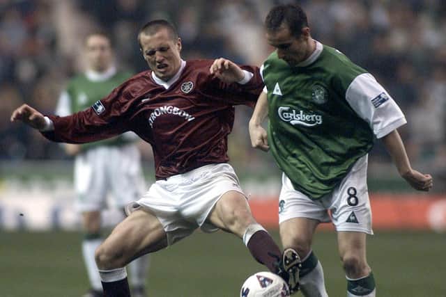 Hearts and Hibs were sponsored by Strongbow and Carlsberg respectively