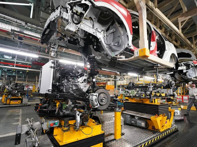 The Office for National Statistics said manufacturing saw a particularly strong month in June with car production doing well.