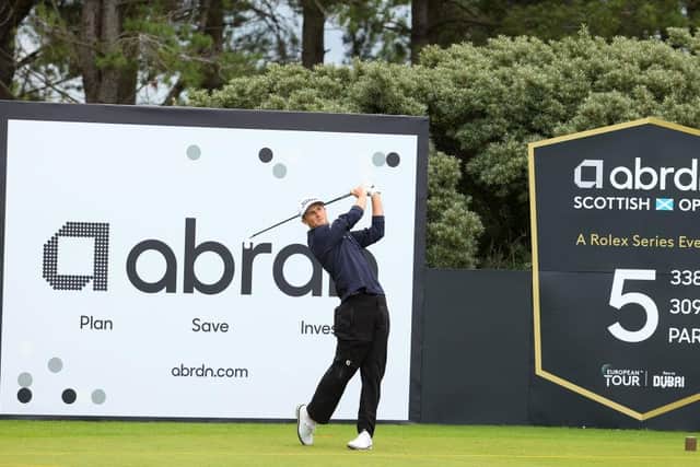 Will Zalatoris during a practice round for the abrdn Scottish Open at The Renaissance Club in East Lothian. Picture: Andrew Redington/Getty Images.