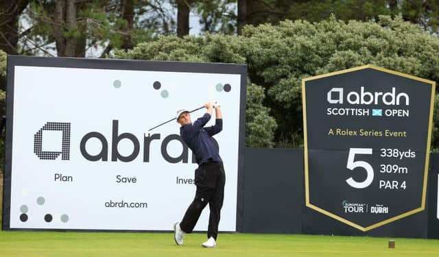 Will Zalatoris during a practice round for the abrdn Scottish Open at The Renaissance Club in East Lothian. Picture: Andrew Redington/Getty Images.